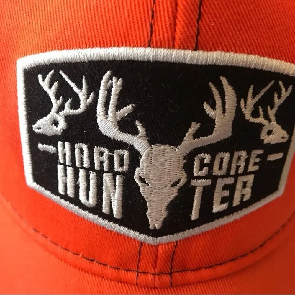 Baseball Cap Hardcore Hunter Orange Adjustable New W Tags